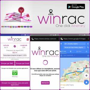 Winrac-itinéraire GPS, une application algérienne pour une utilisation mondiale