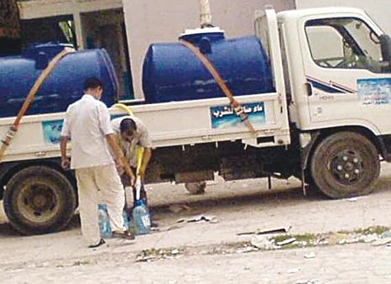 Grande tension sur l'eau