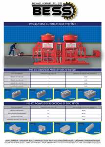 MACHINE DE FABRICATION DE BLOC DE BETON