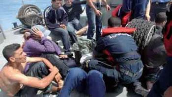 Cinq harraga interceptés en mer                                    AIN TEMOUCHENT