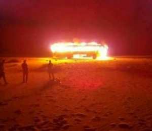 احتراق حافلة يودي بحياة 5 أشخاص وجرح 49 آخرين بأوماش ببسكرة