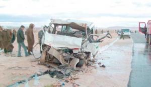 15 قتيلا في حادث مرور بأدرار                                    نتج عن اصطدام سيارتين للنقل الجماعي