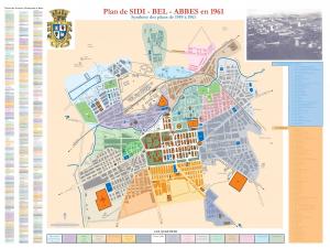 Plan de SIDI BEL ABBES en 1961, Synthèse des plans de 1949 à 1961