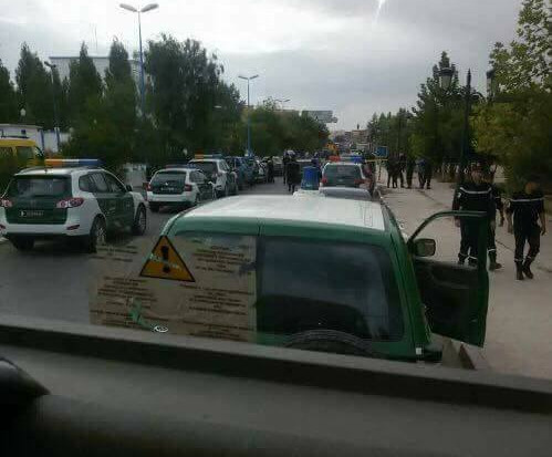 انتحاري يفجر نفسه بمقر امن تيارت ادى الى إستشهاد شرطيين