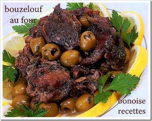 bouzelouf aux olives au four