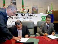 Accord collectif salarial entre la direction Saidal et représentants des sections syndicales