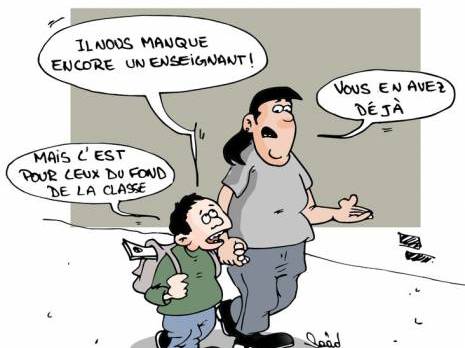 Manque persistant d'enseignants                                    5 semaines après la rentrée scolaire