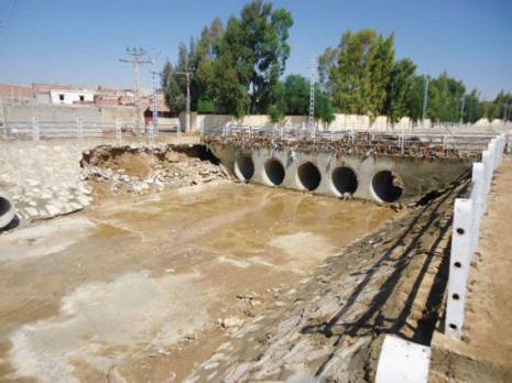 Les inondations mettent à nu les carences du projet                                    Aménagement de l'Oued de Bir El Ater à Tébessa
