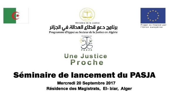 Algérie/UE: Lancement officiel, mercredi à Alger, d'un nouveau programme d'appui à la justice
