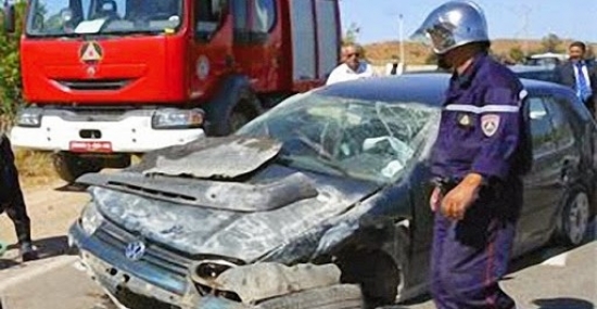 سيدي بلعباس: هلاك أربعة أشخاص وإصابة أربعة آخرين في حادث مرور