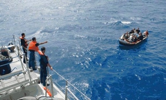 Oran : 9 candidats à l'émigration clandestine interceptés au nord de Cap Falcon