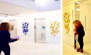 الفنانة التشكيلية كاتيا شلال تبهر بلوحاتها الجميلة