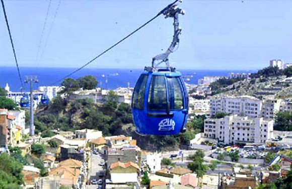 Téléphérique Oued Koraich-Bouzaréah: suspension mercredi de 8h30 à 16h00