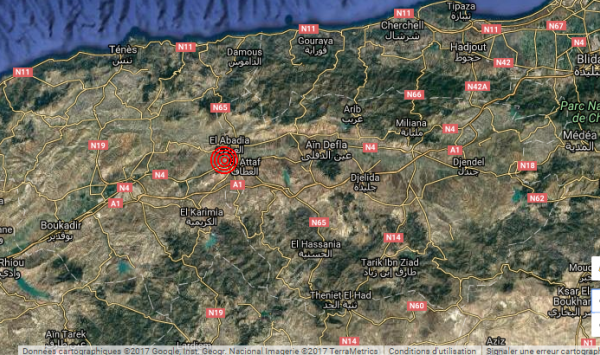 تسجيل هزة أرضية بولاية عين الدفلى