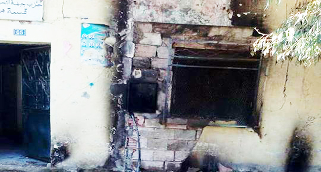TIARET : Le bureau du FLN de Meghila complètement incendié