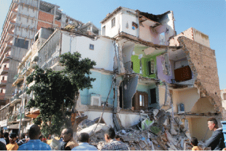 Oran : Effondrement d'un immeuble à Gambetta