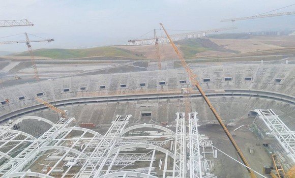 غلاف مالي بقيمة 5 ملايير دج لاستكمال أشغال انجاز الملعب الجديد لتيزي وزو