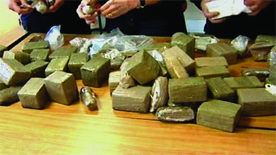 73 kg de kif et 1600 cartouches de fusil saisis