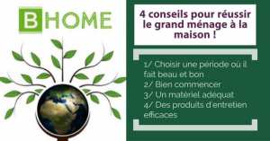 4 conseils de BHome Oran (société de  nettoyage et de femmes de ménage) pour faire le grand ménage dans sa maison
