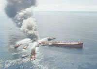 50 % des accidents y sont liés/ Pollution marine                                    La cote d'alerte