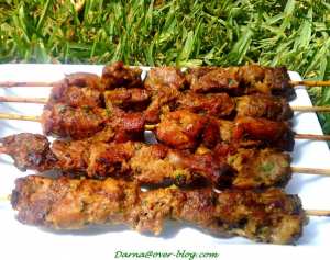 brochettes de kebabs à la marocaine