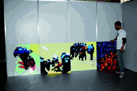 Quand l'Art questionne les médias'                                    Mourad Krinah, graphiste-plasticien