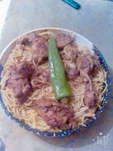 مكرونة بالدجاج