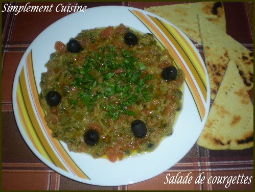 Salade de courgette tiède *idée entrée/salade Ramadanesques*