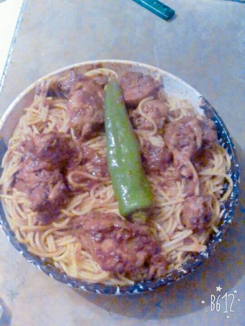 مكرونة بالدجاج