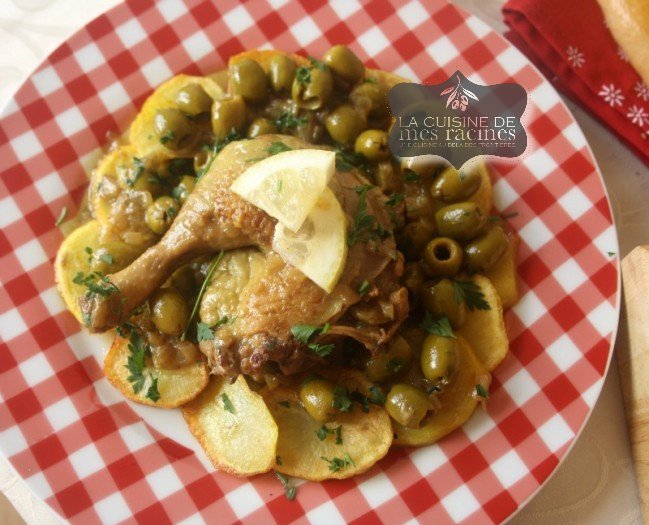 Poulet aux olives