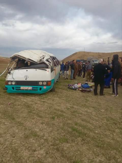 حادث مرور بطريق الرحوبة