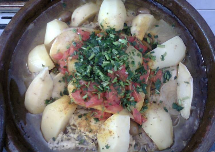 طاجين اللحم والخضر