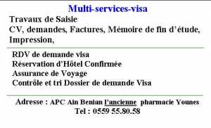 RDV de demande visa france Espresse Alger,Oran,Annaba