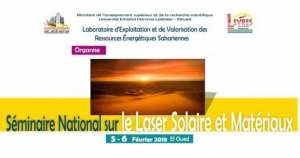 Séminaire National sur le Laser Solaire et Matériaux