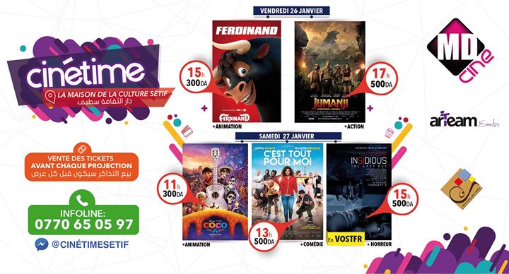 Cinétime Sétif 26 et 27 janvier 2018