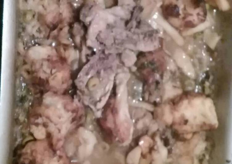 بروكلو وبطاطا في الفرن