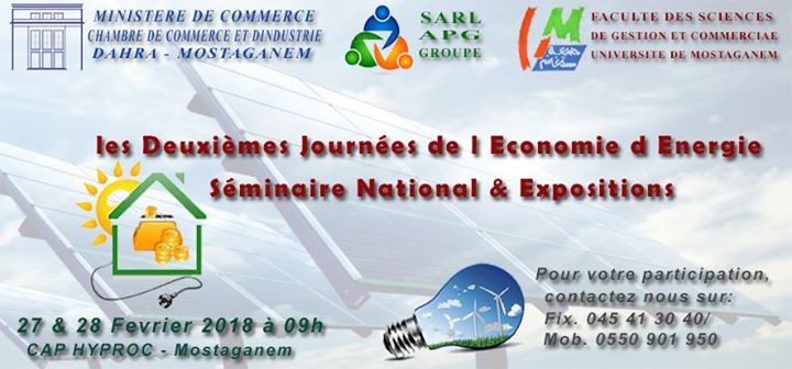 Deuxièmes Journées de l'Economie d'Energie