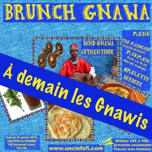 Brunch Gnawa- Menu berbere et Gnawa Live