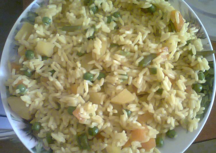 طريقة عمل وصفة ارز بالخضار