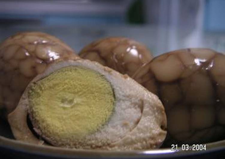 طريقة عمل بيض مسلوق بالصويا