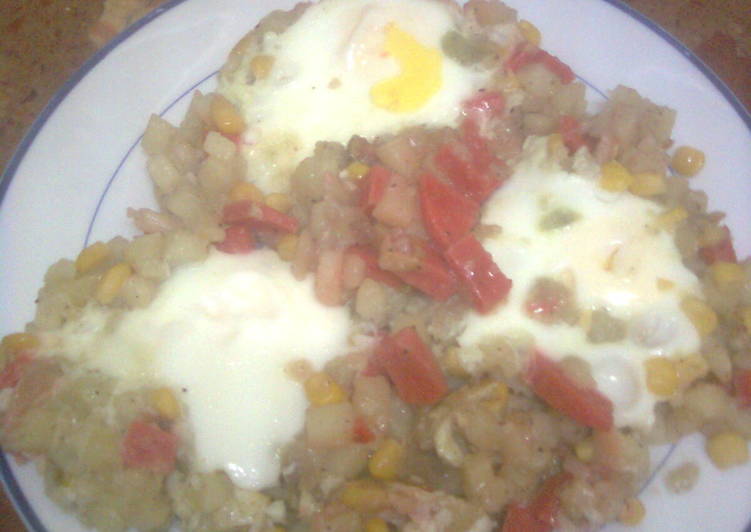 بطاطس بالنقانق