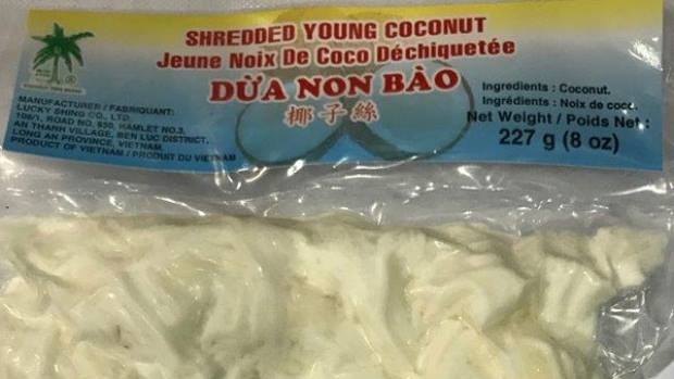 احتمال تلوّث نوع من جوز الهند المبروش بالسالمونيللا