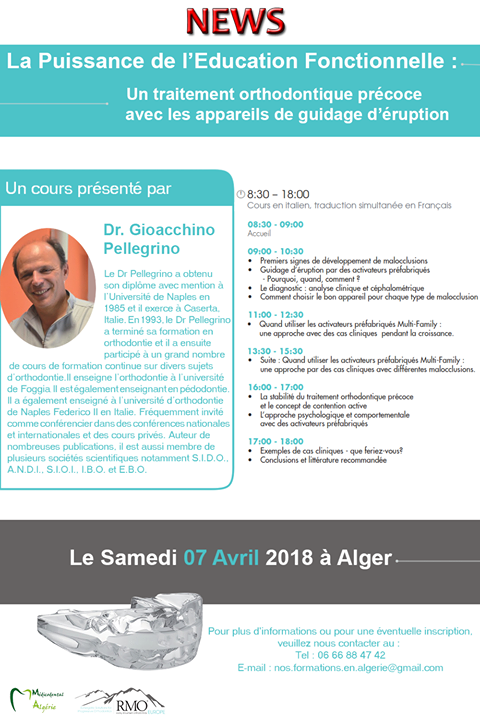 ODF : Rééducation Fonctionnelle - Le 7 Avril 2018 à Alger
