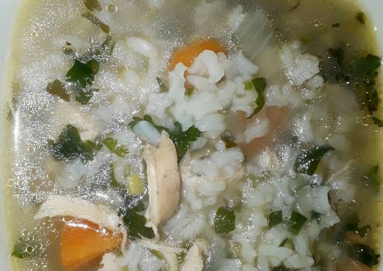 شوربه دجاج وارز