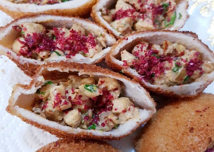 توست مقلي بالدجاج 😻