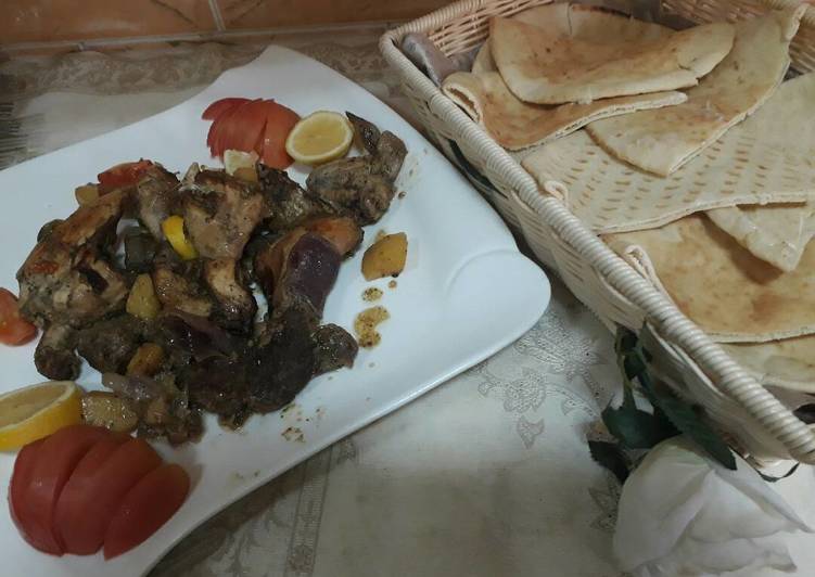 دجاج مشوي بأكياس الفرن