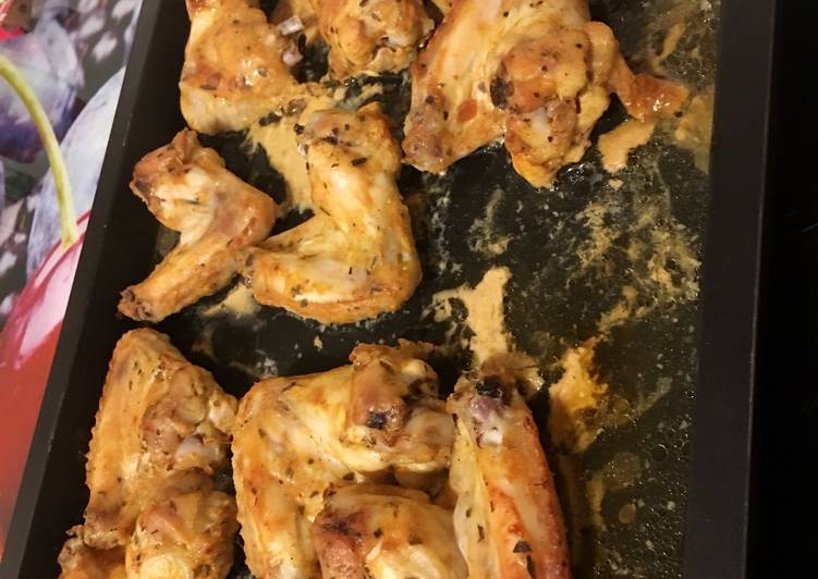 اجنحة الدجاج المشوية