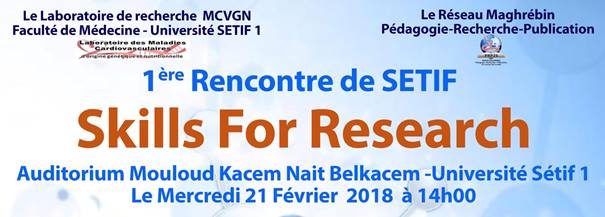 1ère Rencontre de Sétif : Skills for research