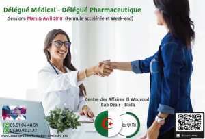 Formation Délégué Médical - Délégué Pharmaceutique / Blida 2018