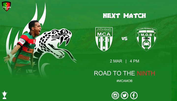 MC Alger vs MO Bejaia
Coupe D'Algérie - Quart De Final